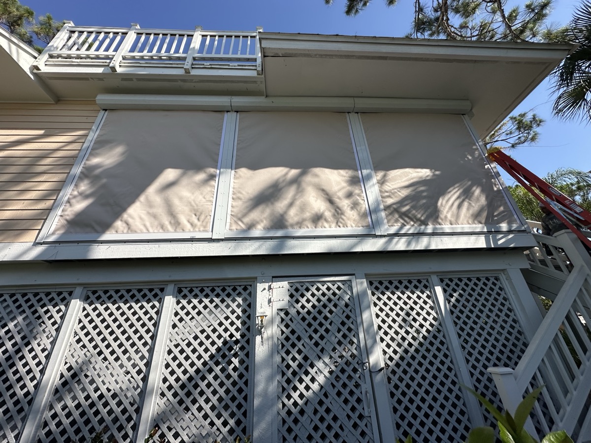 Storm panel shutter installation Cat 5 Protection