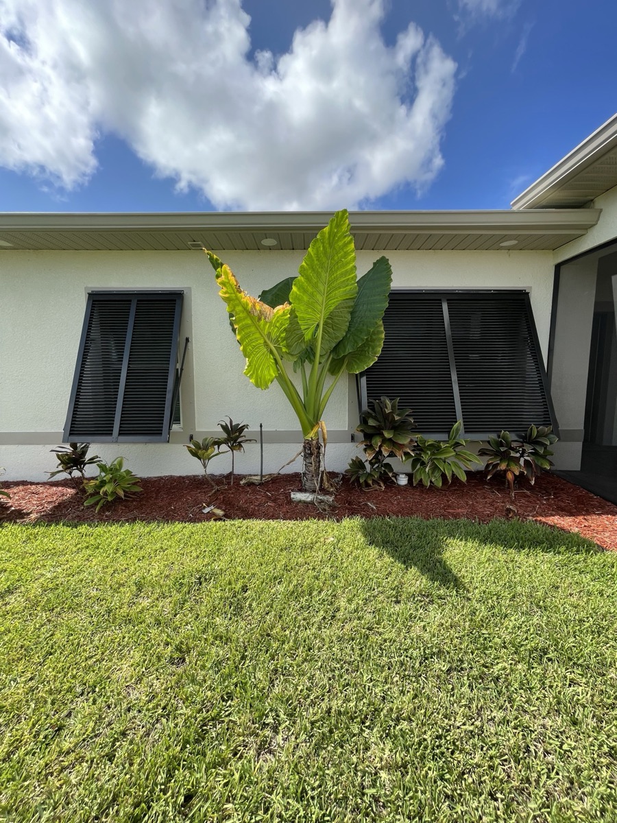 Hurricane shutters on SWFL home