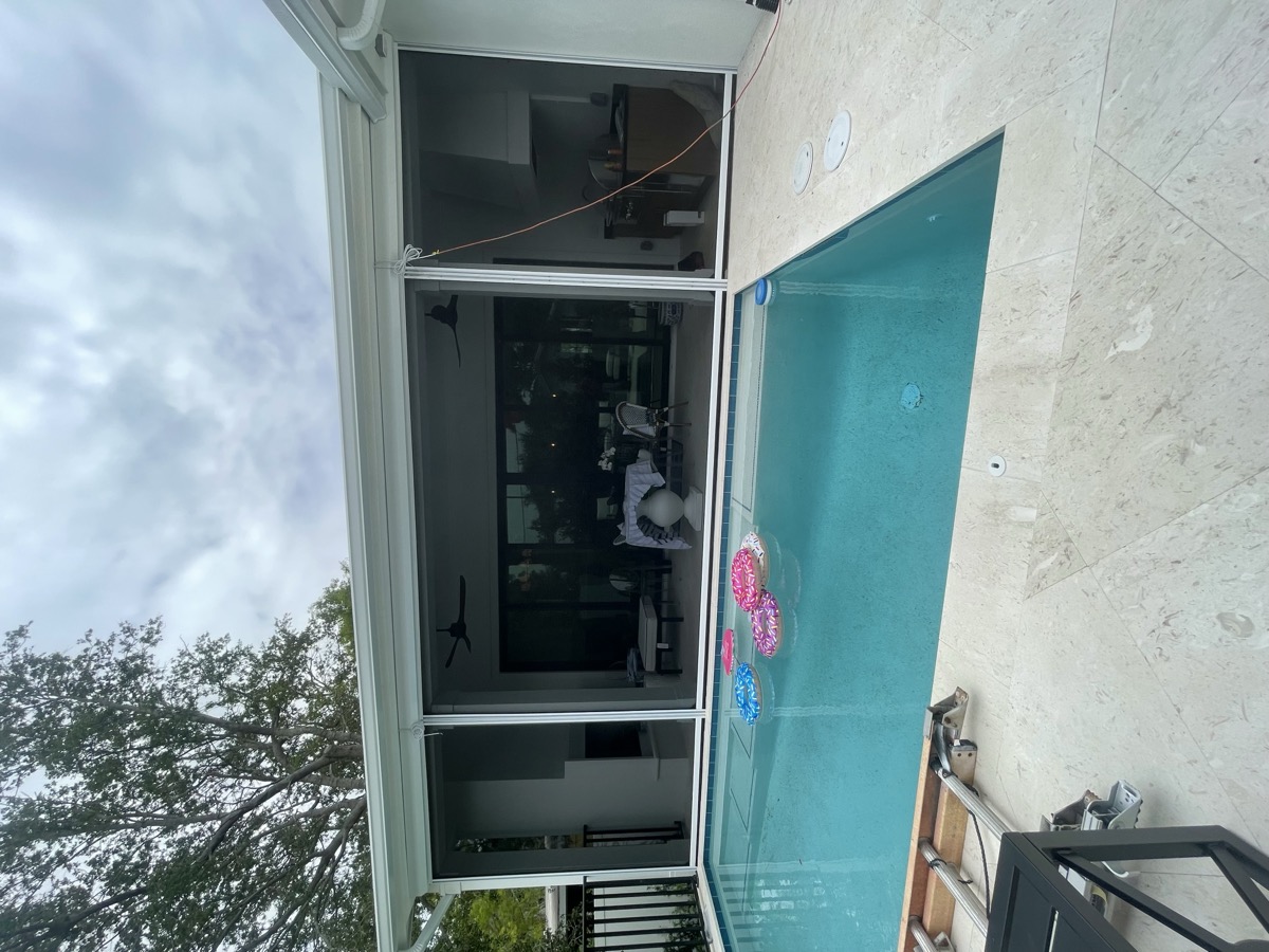 Roll-down bug screen